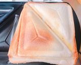 朝食に！ダブル卵と小エビのホットサンド作り方7写真
