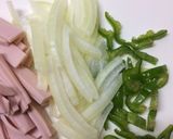 うどんナポリタン風作り方2写真