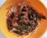 1歳取り分けランチ！ツナトマトパスタ作り方4写真
