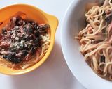 1歳取り分けランチ！ツナトマトパスタ作り方6写真