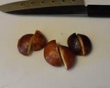 かぼちゃとれんこんと鶏団子の煮物作り方2写真