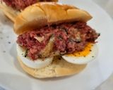 ボリューム朝食☆コンビーフサンド作り方5写真