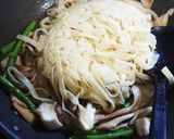 舞茸と春菊のフェットチーネ作り方4写真
