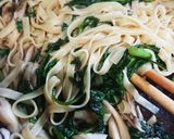 舞茸と春菊のフェットチーネ作り方5写真