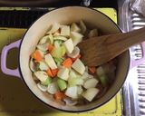 残り野菜の豆乳シチュー作り方2写真