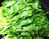 簡単☆春菊おひたし☆ごま油菊菜大量消費作り方1写真