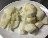 里芋と大根のひき肉あんかけ作り方1写真