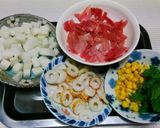 豚肉と大根、竹輪のかき揚げ☆作り方1写真