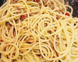 そぼろキムチピリ辛パスタ作り方3写真