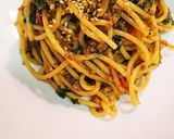 そぼろキムチピリ辛パスタ作り方6写真
