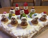 お雛様、全員集合！ひし形のひな祭りケーキ作り方19写真