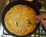 水菜と卵の炒め物♪簡単材料2つ作り方5写真