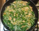 水菜と卵の炒め物♪簡単材料2つ作り方7写真