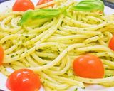 プチトマトと自家製バジルソースのパスタ作り方6写真