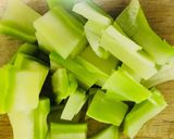 塩酒粕ネギ油で＊ブロッコリー茎の納豆和え作り方1写真