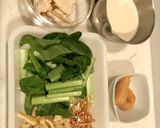 酒粕ホワイトソースの小松菜スパゲッティ作り方1写真