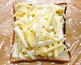 朝ごはんに♩簡単キャベツ焼きトースト作り方3写真