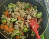 ヤーコン鶏肉ナッツ炒め作り方8写真