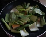 青梗菜と厚揚げのふわとろ卵作り方4写真