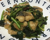 さばのほうれん草炒め作り方6写真