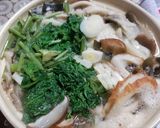 シャク入りなべ焼きキノコうどん作り方8写真