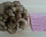 舞茸とベーコン入りきのこのポタージュ麺作り方1写真