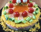 ケーキの型でおひなさま寿司作り方12写真