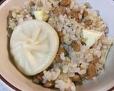 納豆と小籠包のチーズ入りまぜご飯作り方4写真