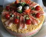 ケーキの型でおひなさま寿司作り方14写真