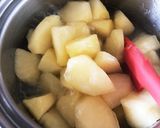 お腹が暖まるリンゴのくず粉煮作り方7写真