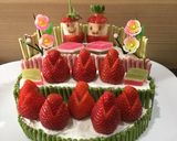 おひなさまの段飾りケーキ作り方4写真