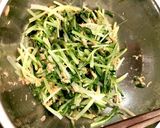 簡単5分で出来る水菜とツナのサラダ作り方7写真