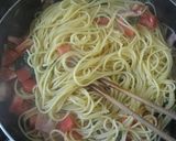 トマトとベーコンとモッツァレラのパスタ作り方4写真