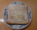簡単朝食昼食　新玉ねぎたっぷりトースト作り方5写真
