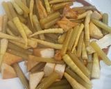 カレー味の筍と蕗炒め★作り方1写真