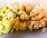 野菜と大豆のトマトスープ作り方1写真