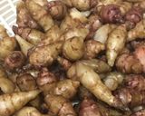 極小キクイモのバター醤油炒め作り方1写真