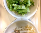 簡単！ひき肉とレタスときの子の炒め物作り方1写真