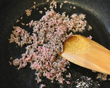 簡単！ひき肉とレタスときの子の炒め物作り方2写真
