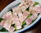 ベーコンと茎ブロッコリーのチーズ焼き作り方3写真