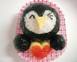 キャラ弁☆ペンギンちゃん弁当作り方8写真