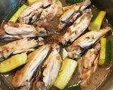 糖質オフ①手羽中とズッキーニの梅煮作り方5写真