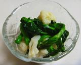 菜の花とカリフラワーのおひたし作り方17写真