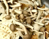 簡単！お弁当◎蓮根と竹輪としめじの煮物作り方1写真