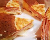 餃子の皮で作るハムチーズ中華パンケーキ♡作り方12写真