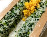 菜の花押し寿司☆ひな祭りに、花見弁当に！作り方5写真