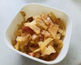 食べるプロテイン★林檎蜂蜜ソイミルク作り方1写真