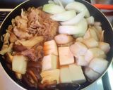 新玉ねぎを楽しむ すき焼き風 牛丼作り方9写真