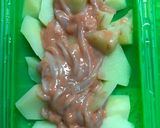 新じゃがの烏賊の塩辛レンチン（^人^）作り方4写真