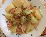 新じゃがの烏賊の塩辛レンチン（^人^）作り方7写真